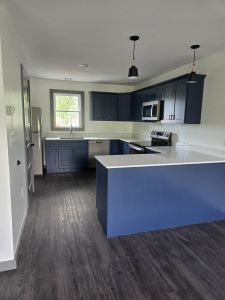 kitchen view from dining area