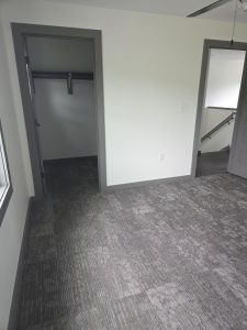 bedroom with walk in closet